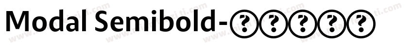Modal Semibold字体转换